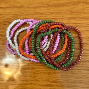 🩷3/$5 SET OF 10 BEADED BRACELETS